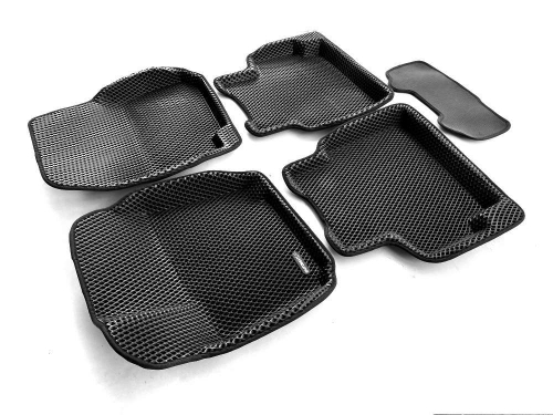 Коврики салона для FORD Mondeo (2007-2014) Euromat 3D EVA черные Арт EM3DEVA-002211
