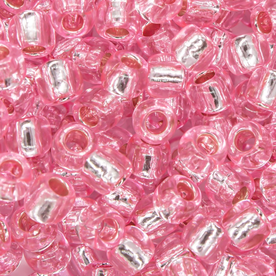 Японский бисер TOHO Round 6/0 (№38), с внутренним серебрением, прозрачный