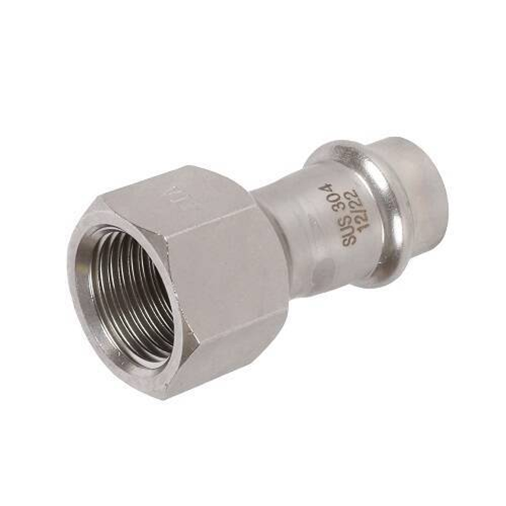Переход на внутреннюю резьбу ROMMER - 18 x 3/4" (прессовой, для труб из нержавеющей стали)