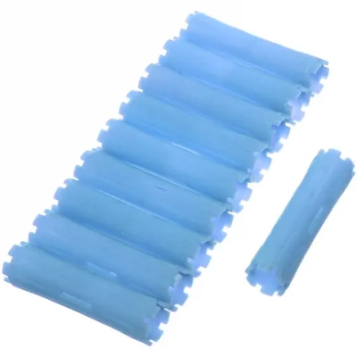 Бигуди пластмассовые-коклюшки 10шт «Styling», микс 6 цветов, d=2,2см (прозрачный пакет с подвесом), без резинки