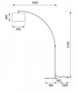 Торшер Maytoni Nevada Z329-FL-01-CH