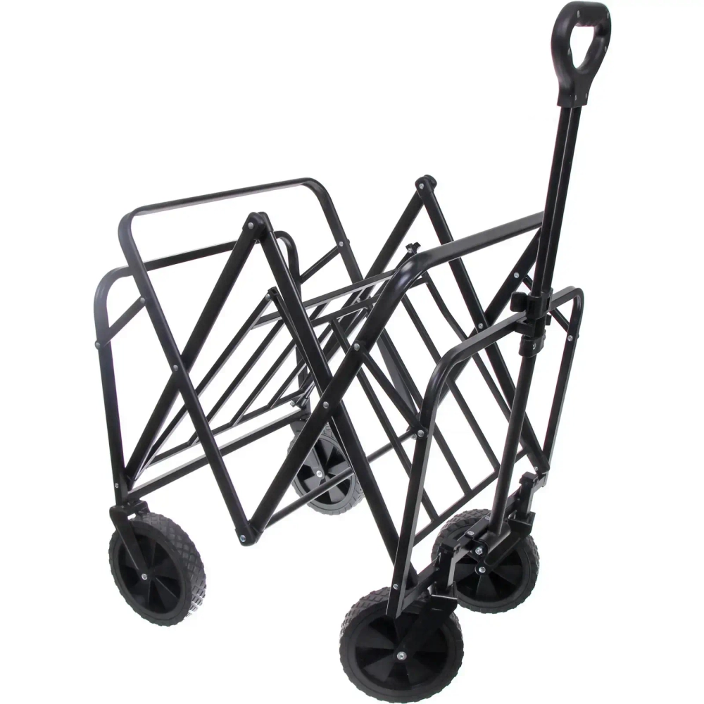 Тележка садовая складная 4 колеса 94*53*54/99см. черная