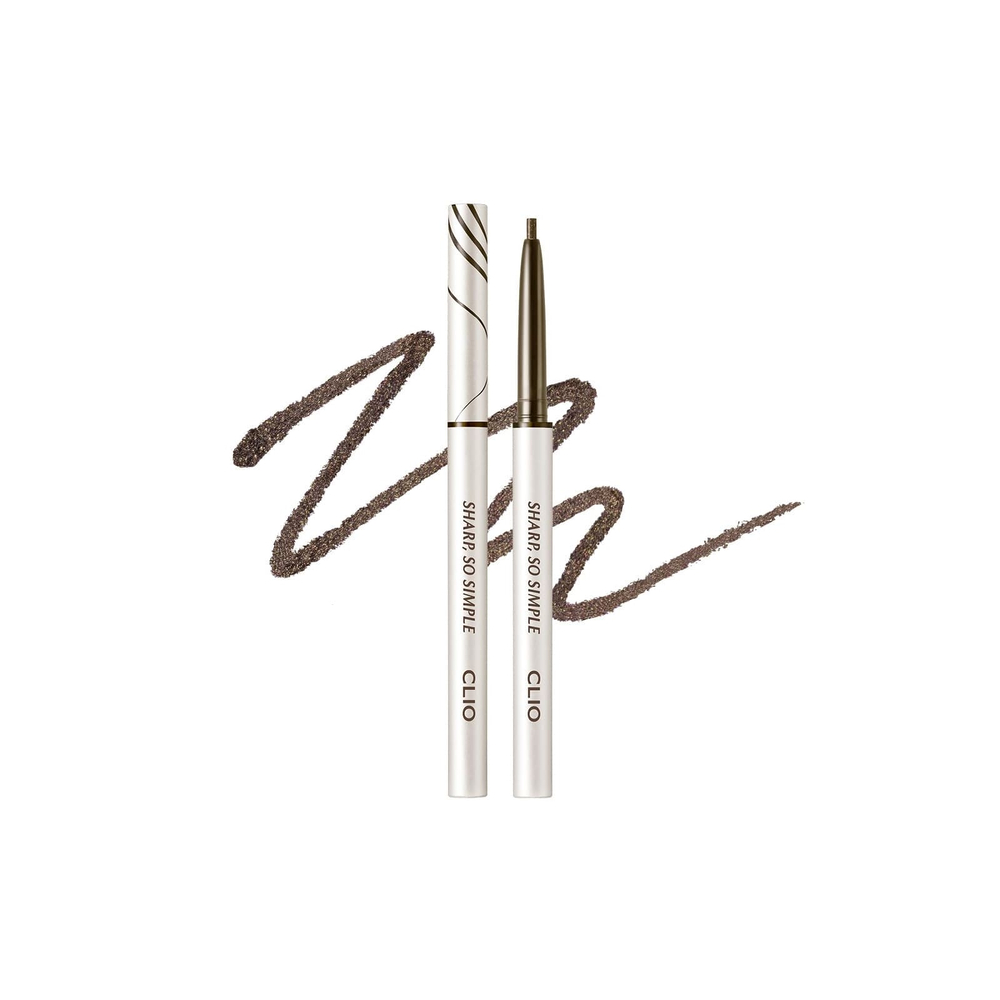 Clio, Sharp, водостойкая подводка для карандашей So Simple, 04 темно-коричневый, 0,14 г (0,004 унции)