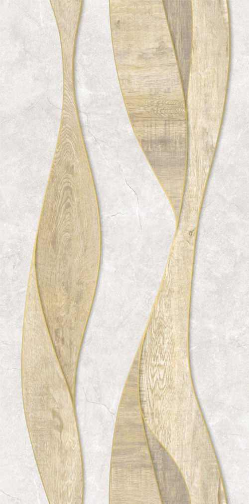 Панель ПВХ термопечать Цунами золото 22Т009-1 2700х250 мм