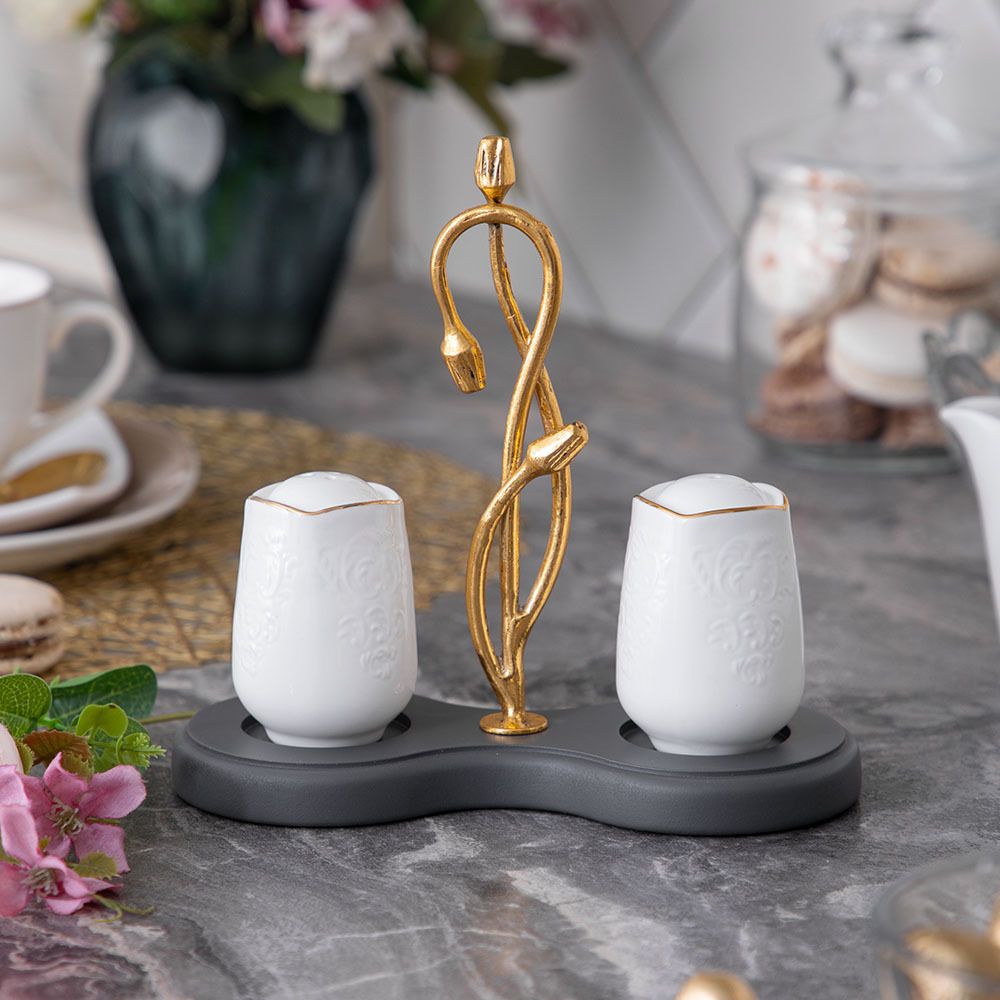 Подставка под специи Арт Серый Амбер