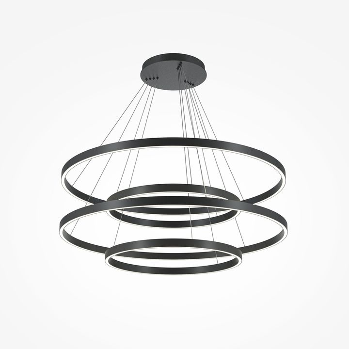 Подвесной светодиодный светильник Maytoni Rim MOD058PL-L174BK