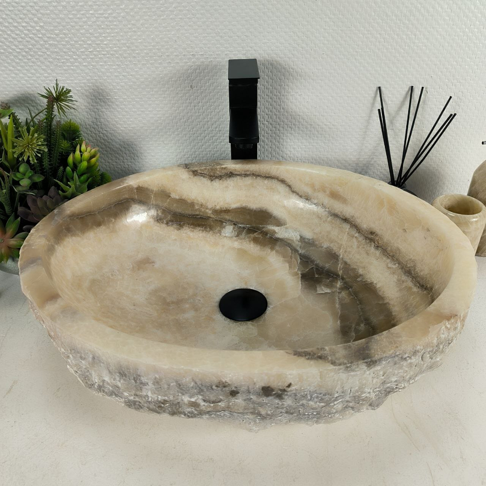 Раковина из оникса Erozy Grey EO-64617 53*43*16 0159