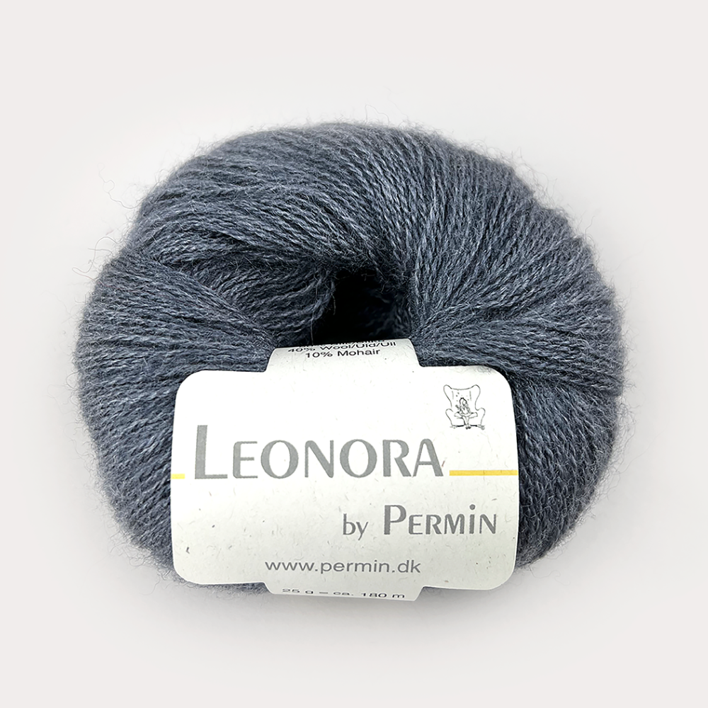 Пряжа для вязания Leonora 880418, 50% шелк, 40% шерсть, 10% мохер (25г 180м Дания)