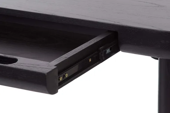 Письменный стол с ящиком Salmon 128х50 см, черный