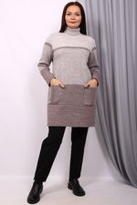 Туника женская 1262 103 (Коричневый меланж) Olsarri (Акция)