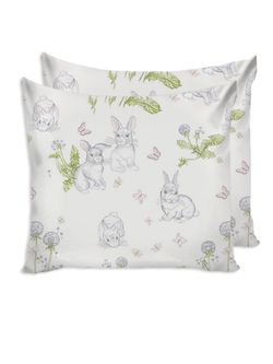Наволочка комплект 2шт Сказка "Кролики" 70х70 см, поплин