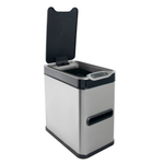 Ведро мусорное, сенсорное, внутр ведро, туалетная бумага, JAH-533, 7л (серебряный)