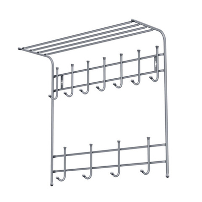 Вешалка с полкой настенная металлическая ВПТ11С