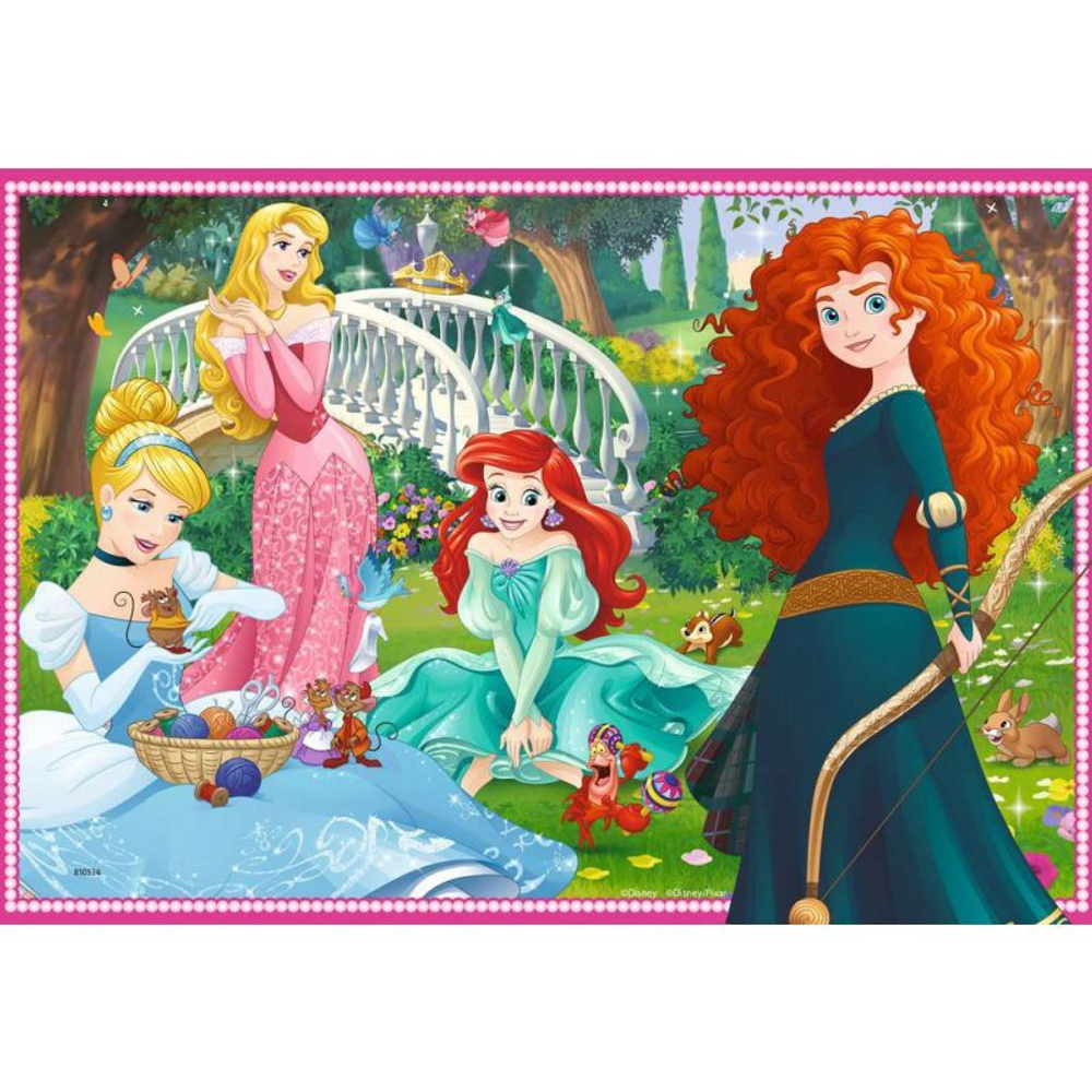 Ravensburger - Пазл Disney Princess В мире принцесс 2 х 12 деталей. 076208