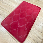 Коврик для ванной комнаты “Memory stripes” Exclusive 50*80 Dark Red красный