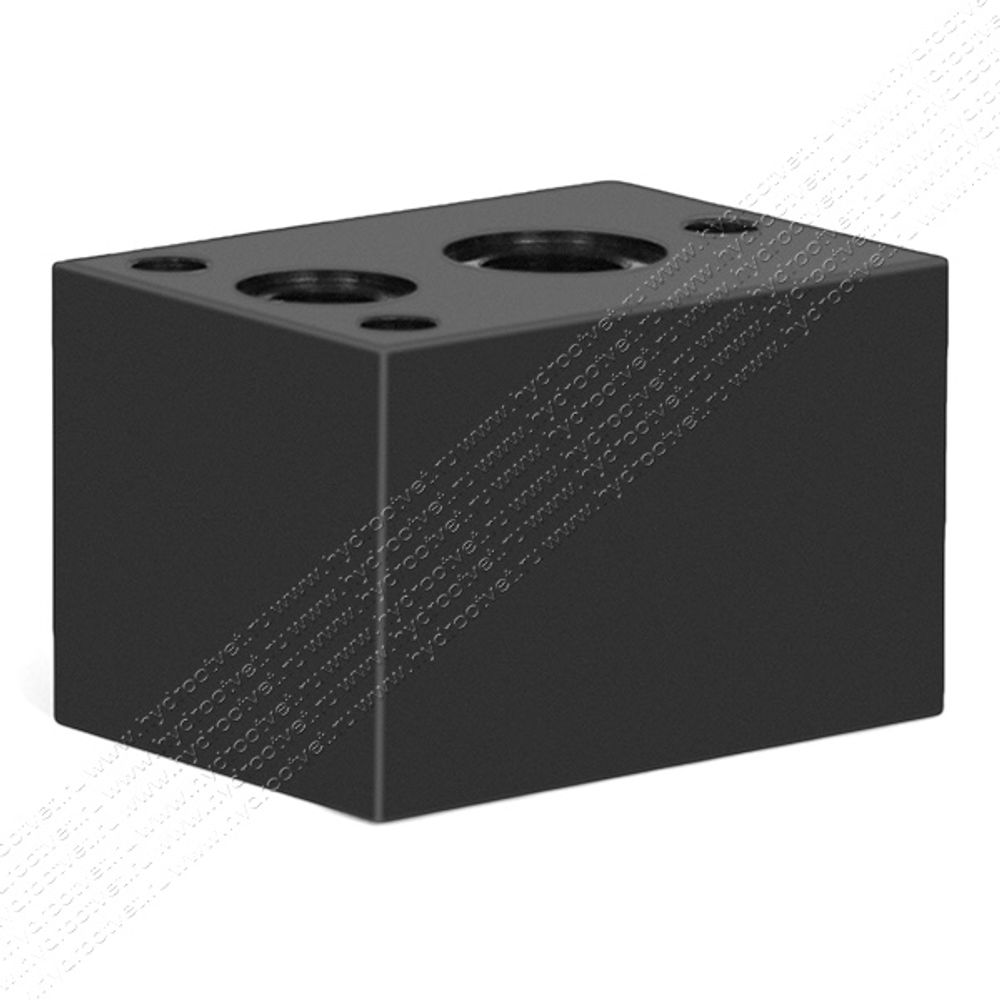 ML31-ST - Одноместная стальная плита для батарейного монтажа клапанов Ду6 (DN6 - CETOP03)