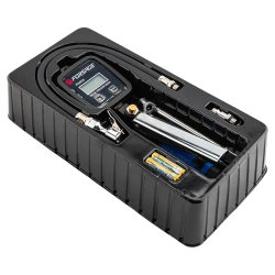 Пистолет для подкачки шин с цифровым манометром, шлангом и жестким удлинителем для грузовых а/м(0-14bar,psi,bar,kpa,kg/cm2, раб. t -18 +40гр) Forsage F-9T0401D