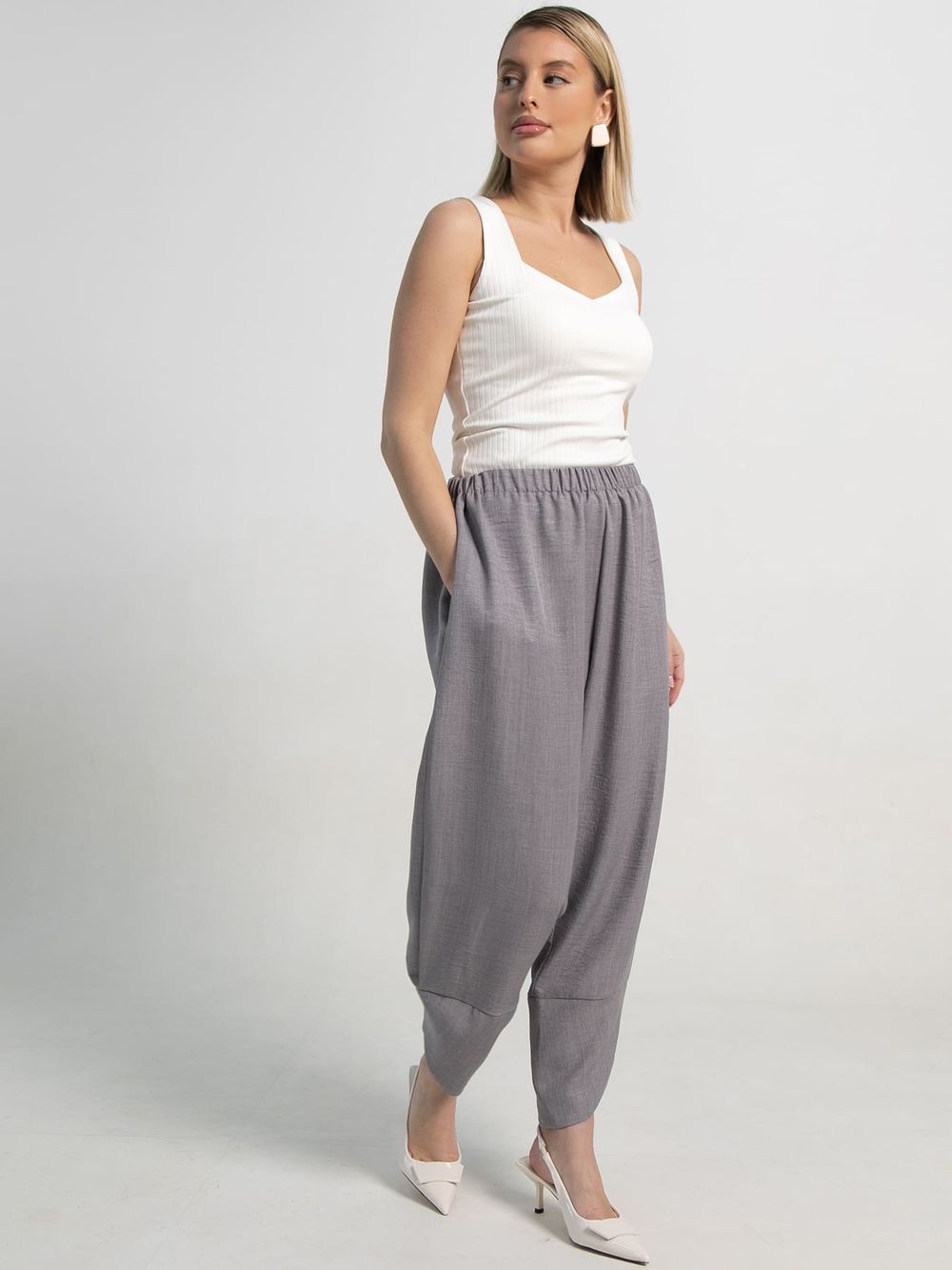 Брюки бохо (серые) Б15506-10М LT Collection