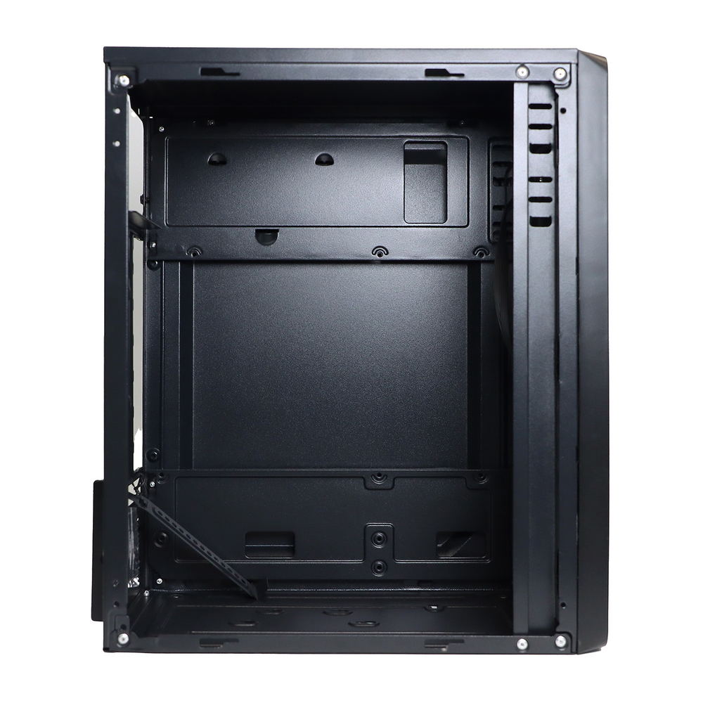 Корпус TESLA 1708BM, Без БП, mATX, чёрный, 2xUSB2 (TSL-1708-BM)