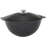 Казан для плова 6л, АП (темный мрамор) кмт65а