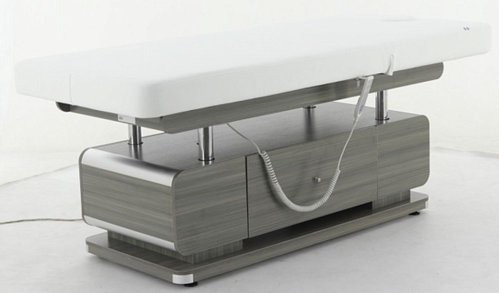 Электрический массажный стол ММКМ-2 (тип 4) (КО-154Д) белый, кофе с молоком