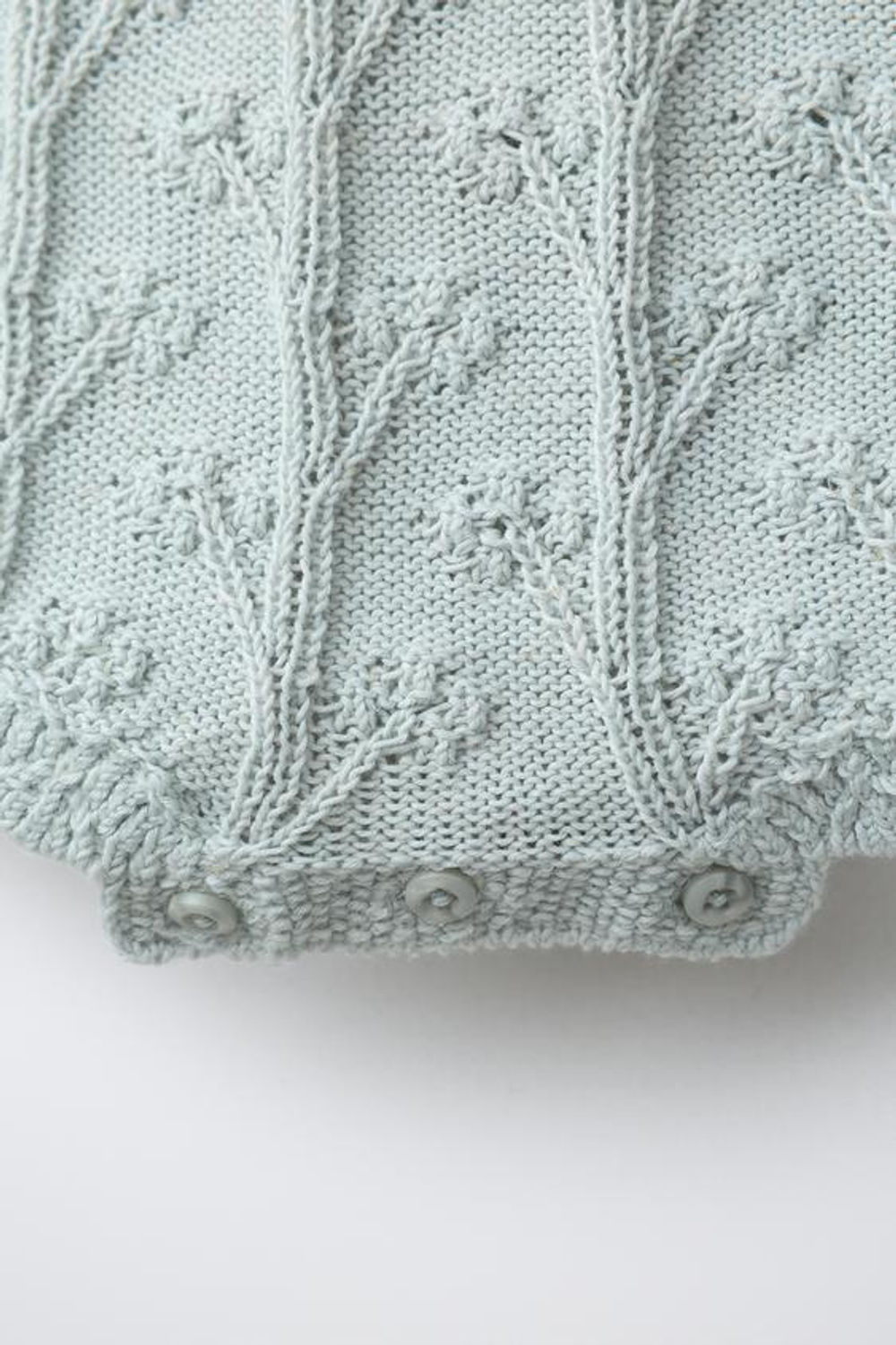 ZARA ВЯЗАНЫЙ КОМБИНЕЗОН ИЗ СМЕСОВОГО ЛЬНА, ПАСТЕЛЬНО-ЗЕЛЕНЫЙ