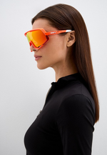 Спортивные очки 100% Glendale / Soft Tact Neon Orange / HiPER Red Multilayer Mirror Lens