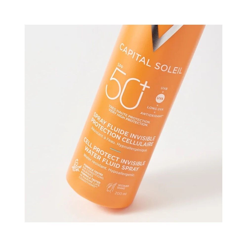Vichy спрей-флюид солнцезащитный легкий "CELL PROTECT" SPF 50+, 200 мл