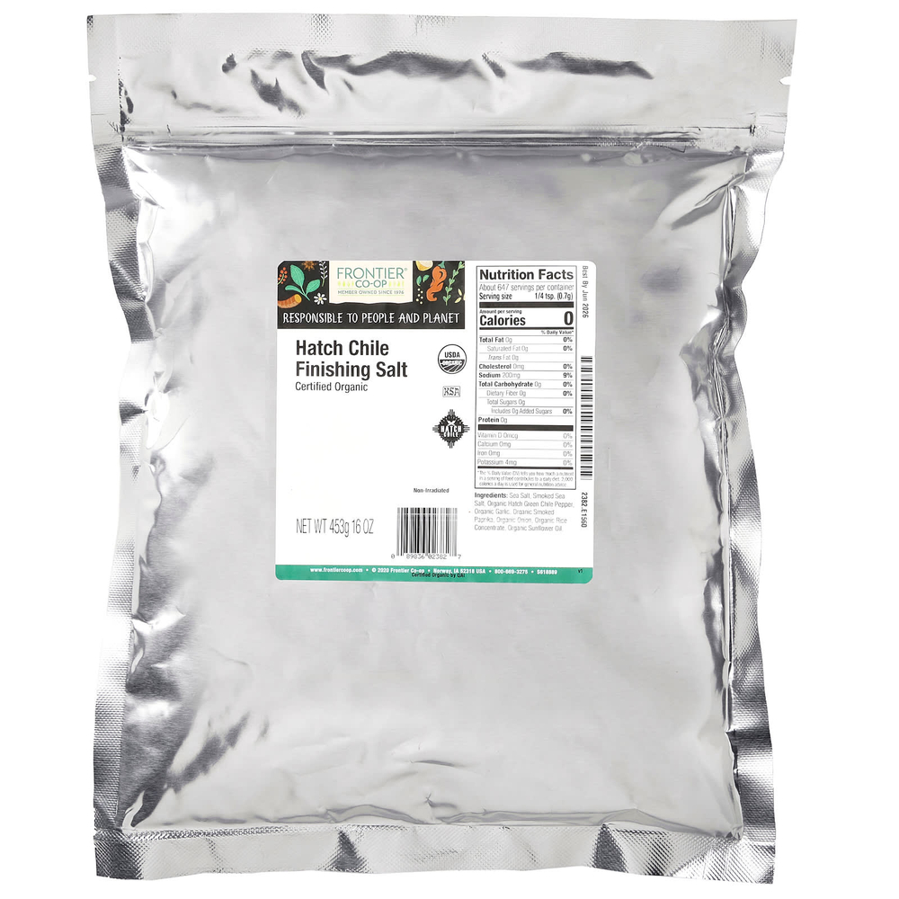 Frontier Co-op, Hatch Chile Finishing Salt, 453 г (16 унций)