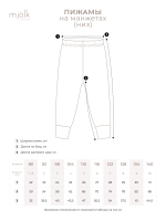 Пижама Mjölk Акулы, на манжетах, уценка