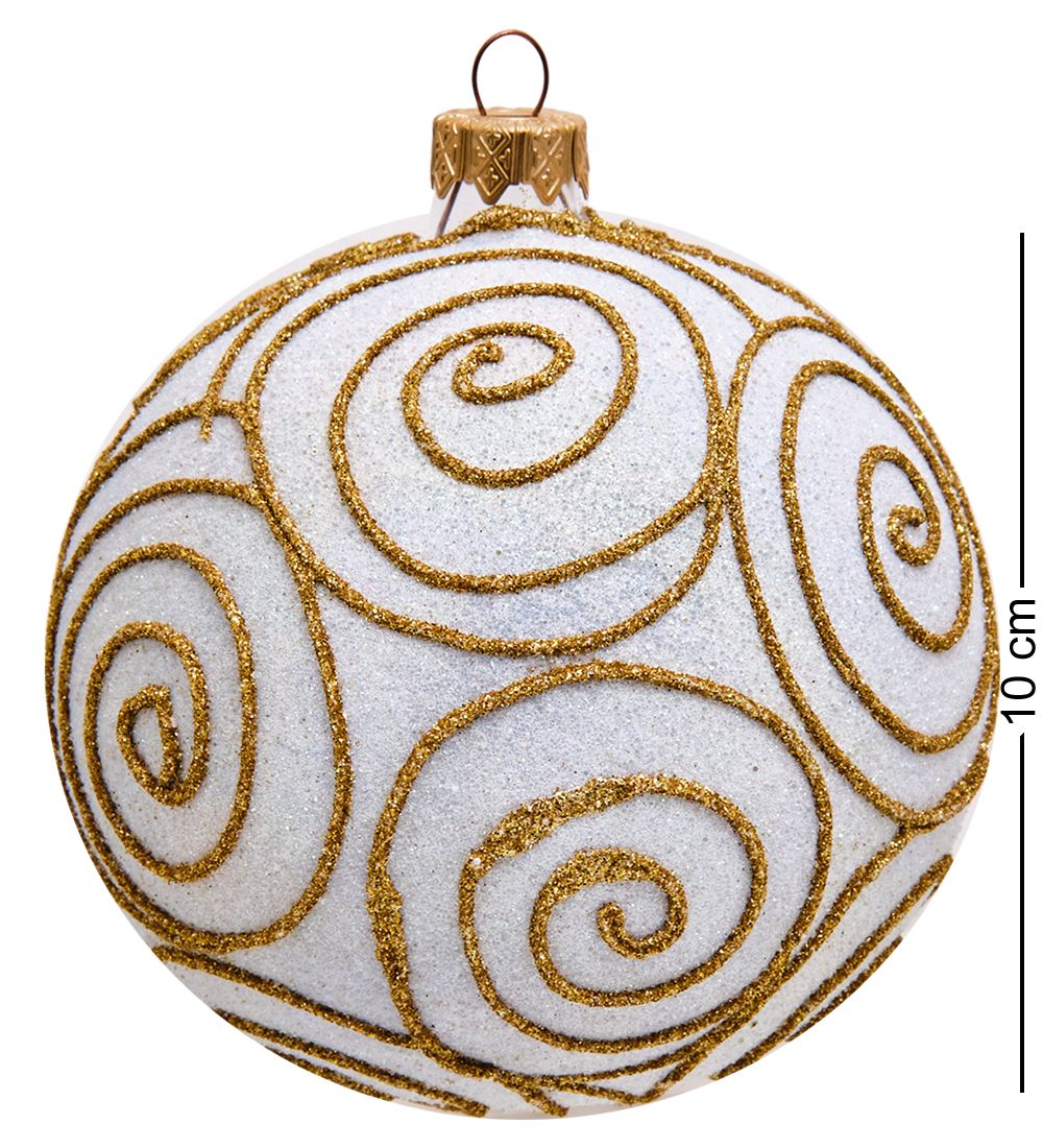 НФШ-1333/1 Ел. украшение Шар «Новогодний снеговик» 100 мм