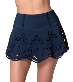 Теннисная юбка Lucky in Love Eyelet You Win - midnight