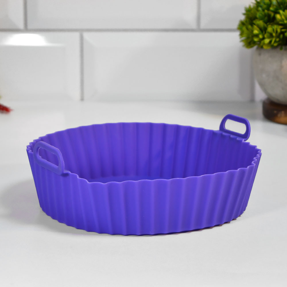 Форма для выпечки силиконовая "Круг фигурный" с ручками 19,5*6см