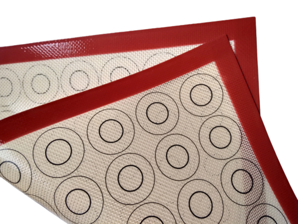 Коврик для макаронс армированный 30х40 с БОРТОМ