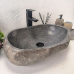 Раковина из речного камня RS63665 (55*36*15) 0122