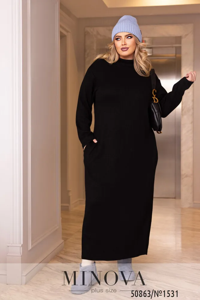 Платье 1531-черный Minova