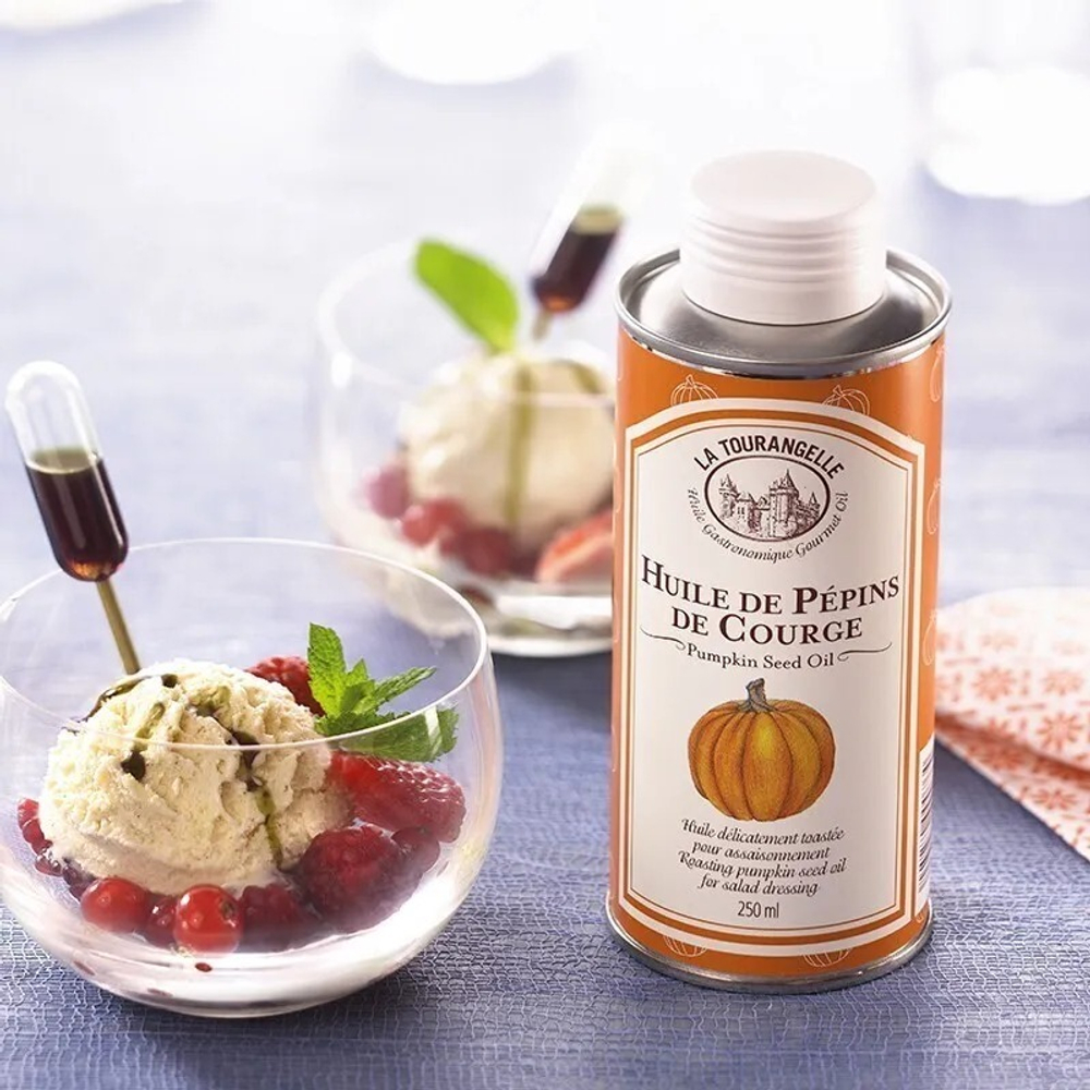 Масло тыквенное, 250 мл, для салатов, для еды, пищевое, La Tourangelle, Pumpkin Seed Oil
