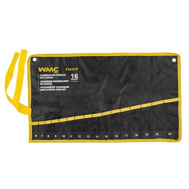 Органайзер тканевый для набора ключей 16пр (615х350мм) WMC TOOLS WMC-5161P-P
