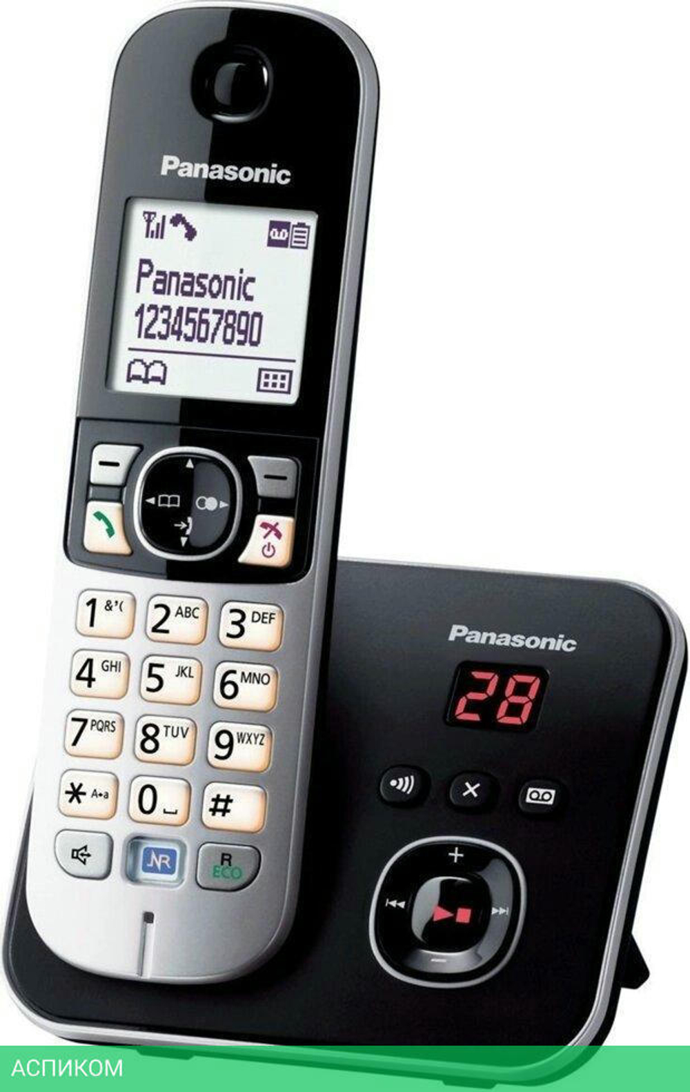 Радиотелефон DECT Panasonic KX-TG6821RUB