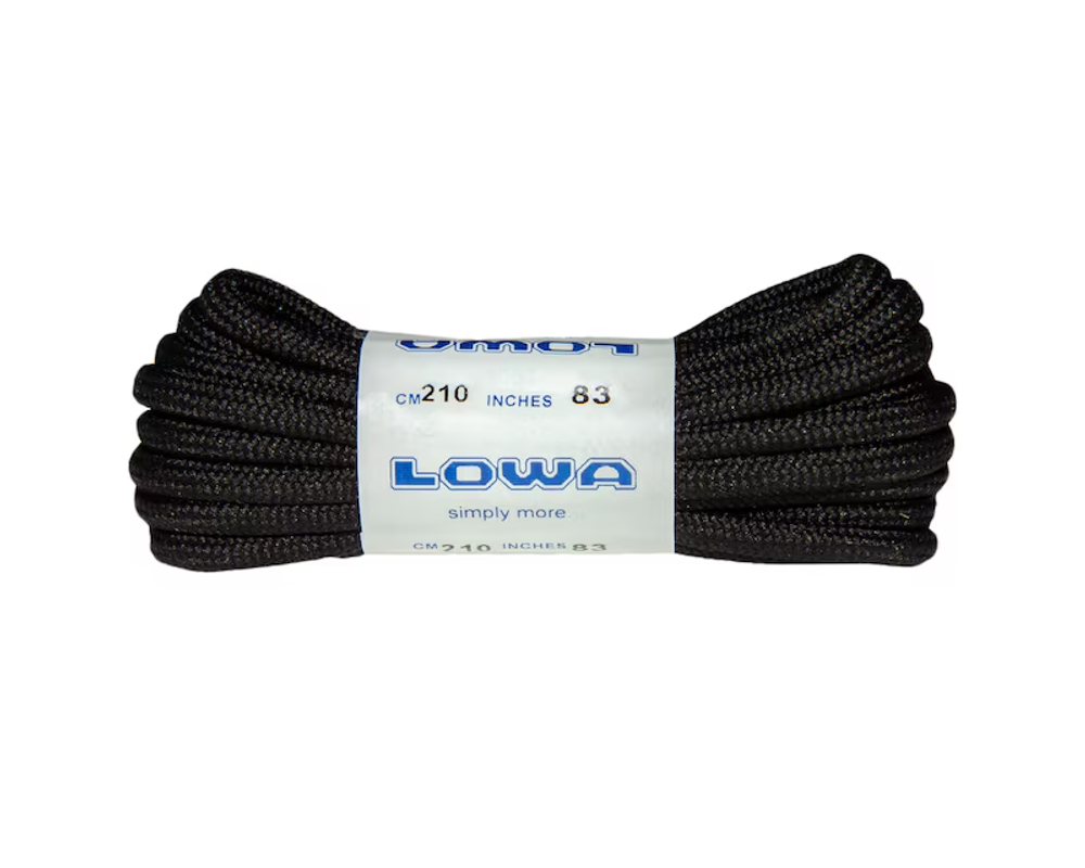 Шнурки Lowa - 210 см (Черные)