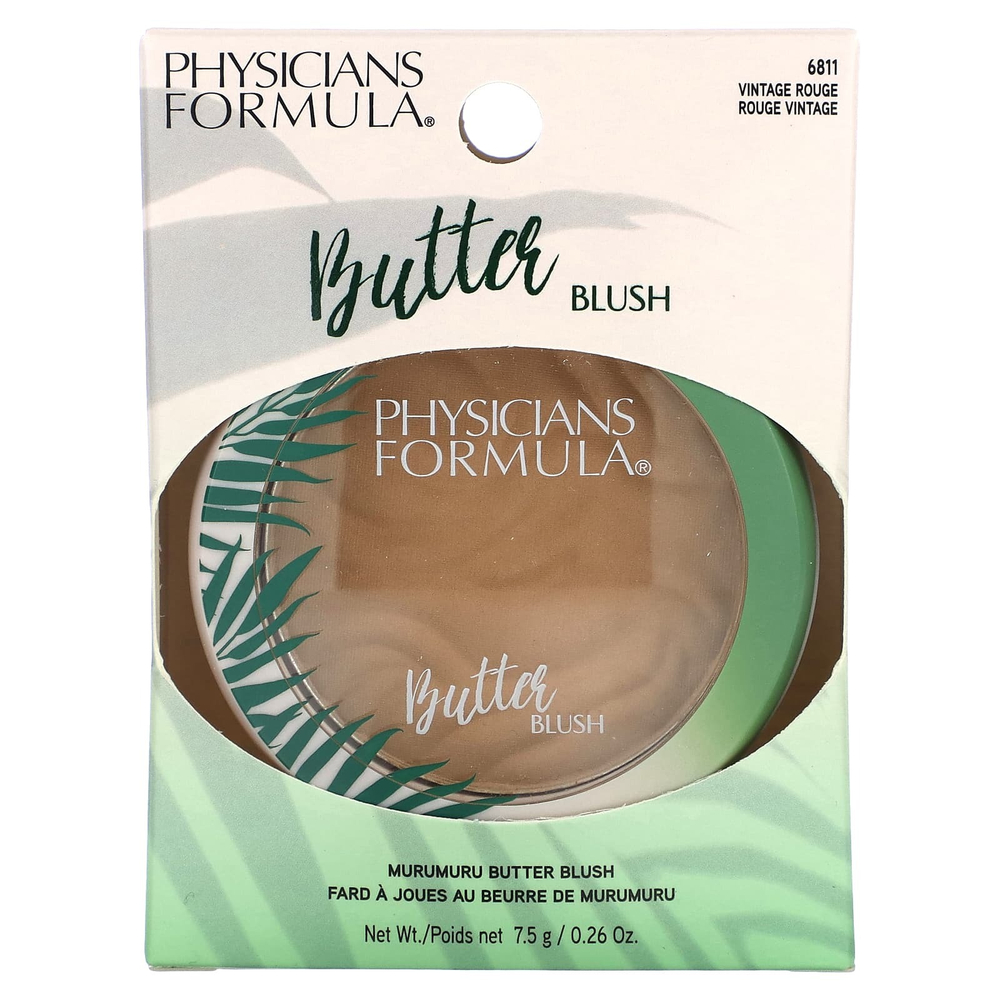 Physicians Formula, масляные румяна мурумуру, оттенок 6811 Vintage Rose, 7,5 г (0,26 унции)