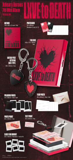 Альбом Xdinary Heroes - LXVE to DEATH (TIN CASE Ver.)