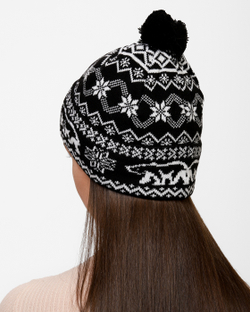 Женская шапка PRIVAL  с отворотом АРКТИКА черный