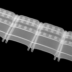Шторная лента Oz-Is арт. 4361 MP, коэф сборки 1:2,0, цвет прозрачный (ширина 100 mm)