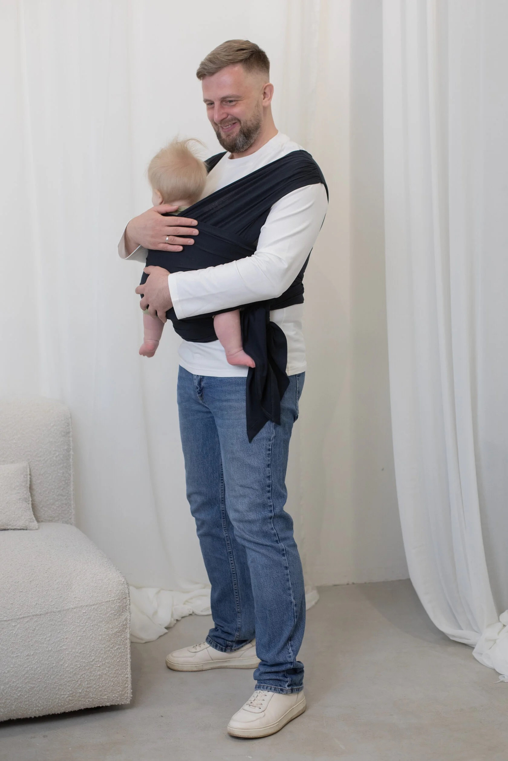 Трикотажный слинг QUICK HUGS,цвет маренго