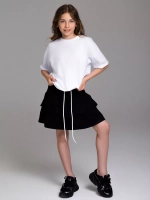 Черные юбка-шорты спортивная для девочки