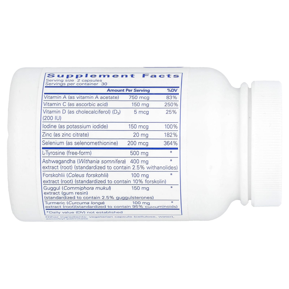 Pure Encapsulations, комплекс для поддержки щитовидной железы, 60 капсул