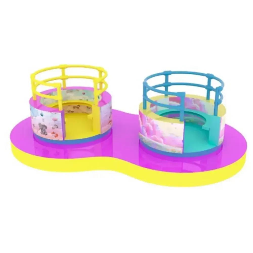 Карусель механическая «Двойные Чашки» (240х120х70 см)