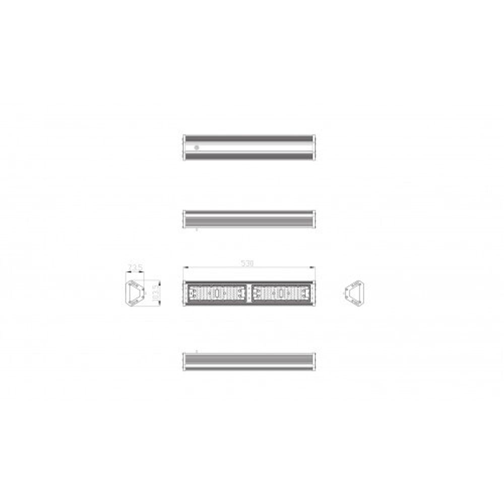 Светильник светодиодный ЭРА SPP-404-0-50K-100 подвесной IP54 100Вт 10500Лм 5000K Кп&lt;5% КСС Г IC