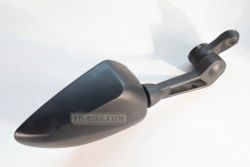 Mirror set, alu, 10mm mount, superlight, Scarlet